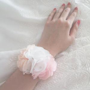 Handmade Grace Wedding Corsage // Wrist Corsage