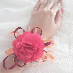 Handmade Fancy Wedding Corsage // Wrist Corsage