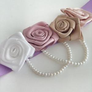 Handmade Breezy Wedding Corsage // Wrist Corsage