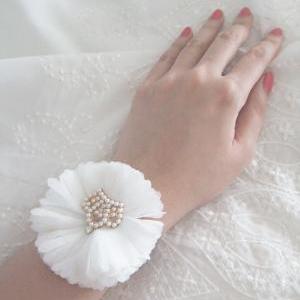 Handmade Passion Wedding Corsage // Wrist Corsage