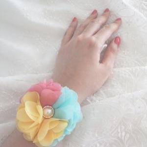 Handmade Joy Wedding Corsage // Wrist Corsage