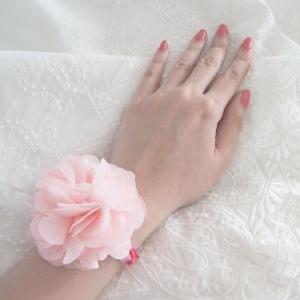 Handmade Blissed Wedding Corsage // Wrist Corsage