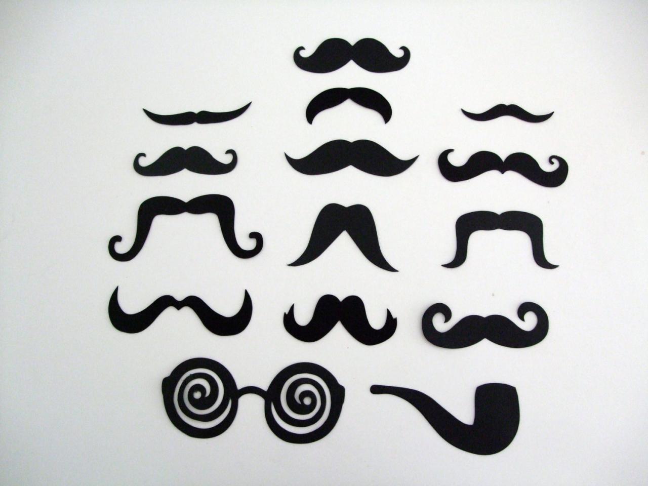 Moustache Set (15 Pcs)